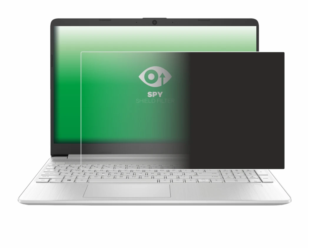 Image de l'appareil HP 15s-fq2000 avec une grande variété de protections d'écran.
