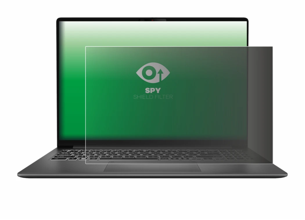 Image de l'appareil MSI Modern 16S AI avec une grande variété de protections d'écran.