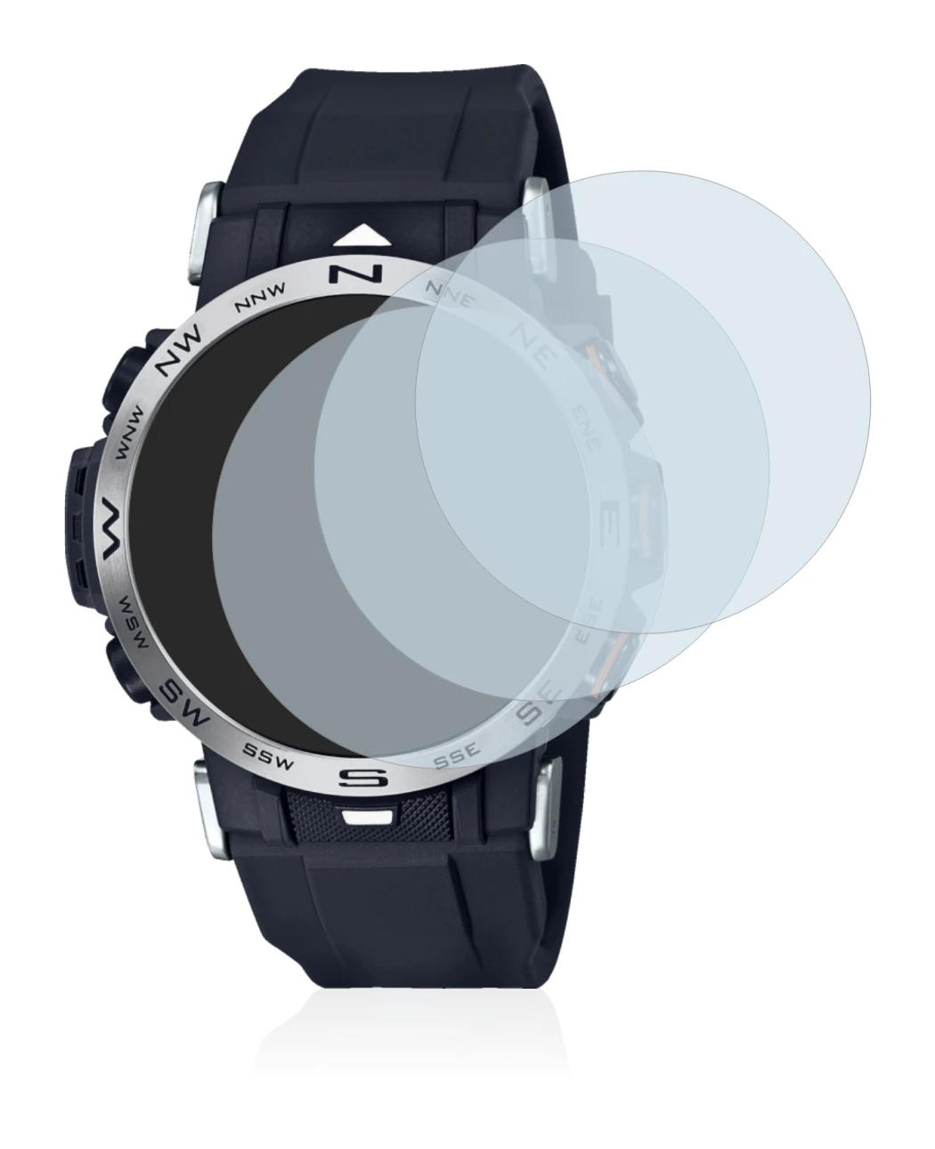 Image de l'appareil Casio Pro Trek PRW-30-1AER avec une grande variété de protections d'écran.