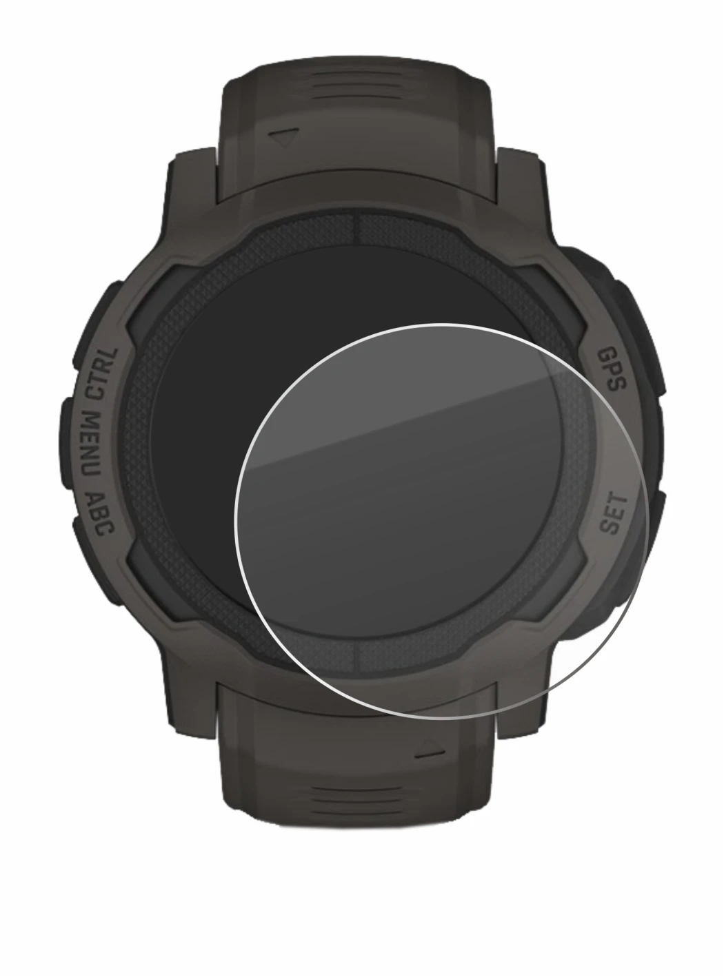 Image de l'appareil Garmin Instinct 2 avec une grande variété de protections d'écran.