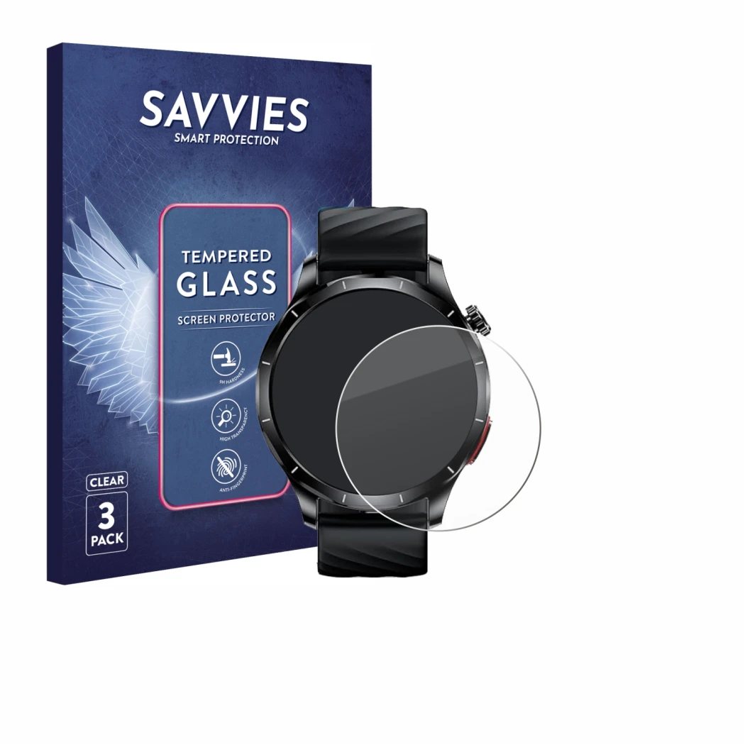Face avant d’un emballage produit avec le logo de la marque Savvies. À côté, l’appareil Lgnitek ‎Aegis S1 1.43