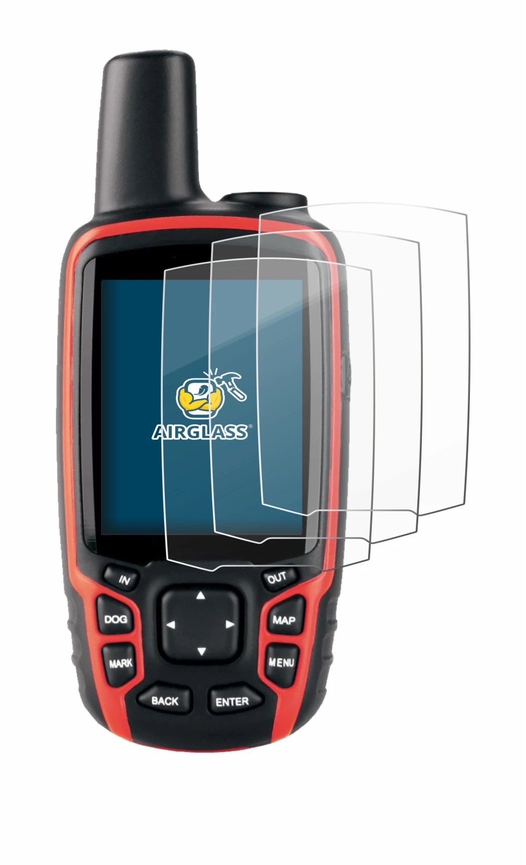 Image de l'appareil Garmin Astro 320 avec une grande variété de protections d'écran.
