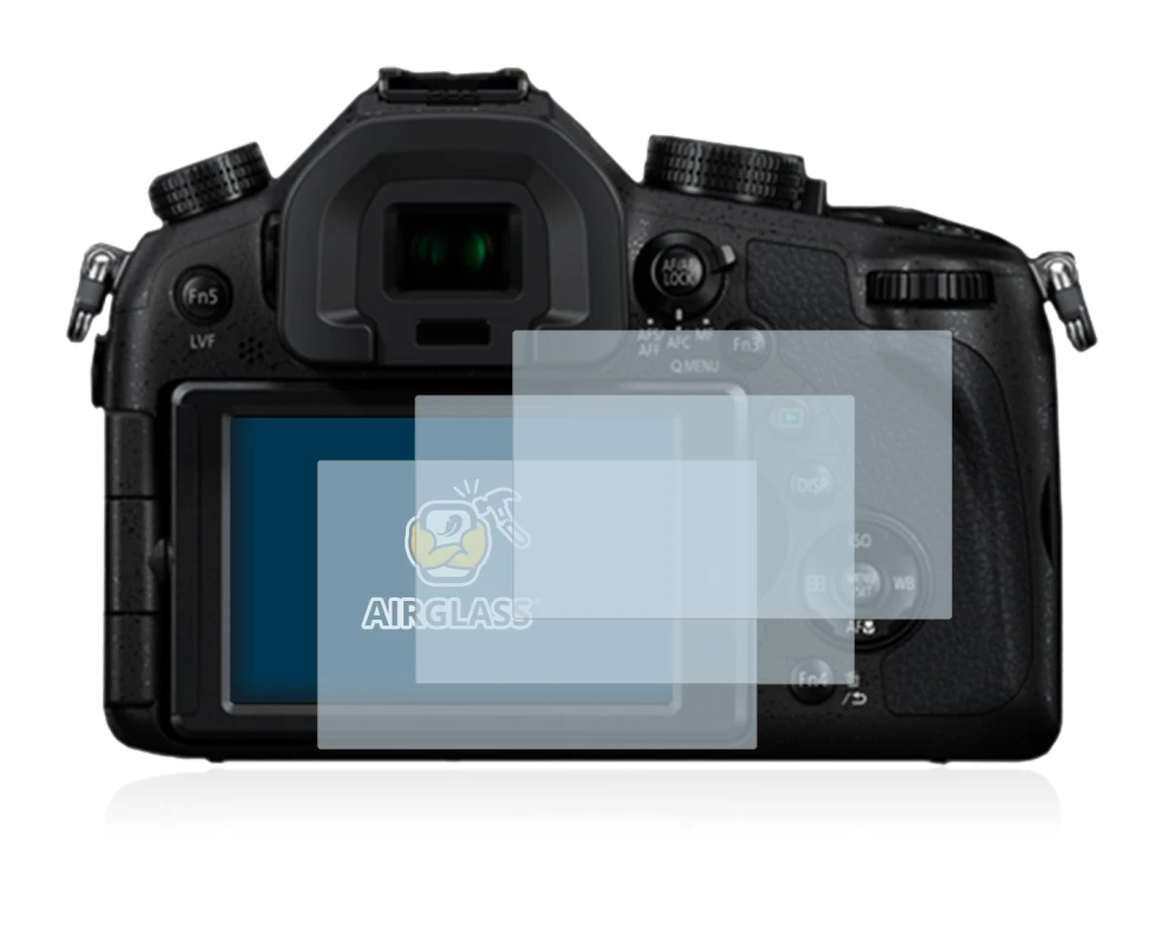 Image de l'appareil Panasonic Lumix DMC-FZ1000 avec une grande variété de protections d'écran.