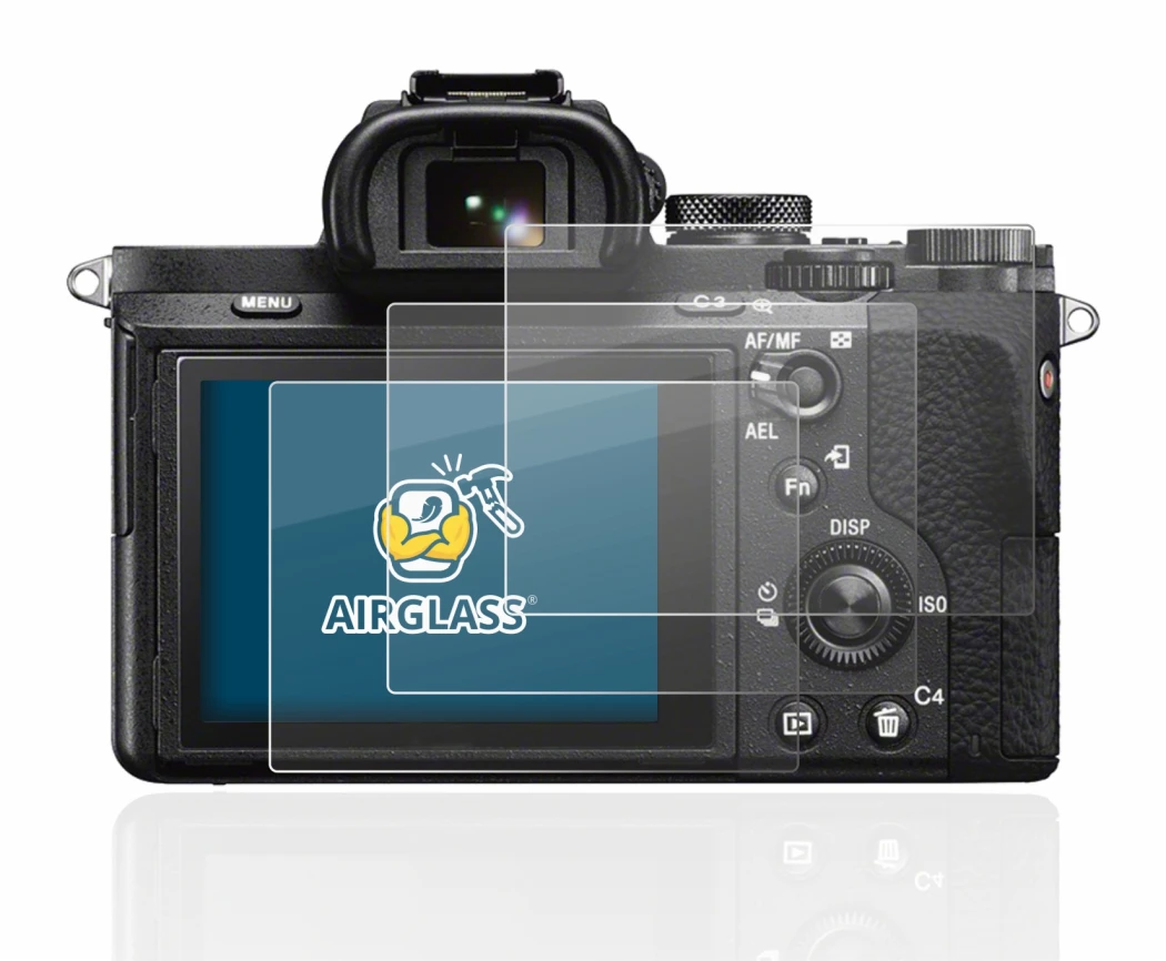 Image de l'appareil Sony Alpha 7 II (ILCE-7M2) avec une grande variété de protections d'écran.