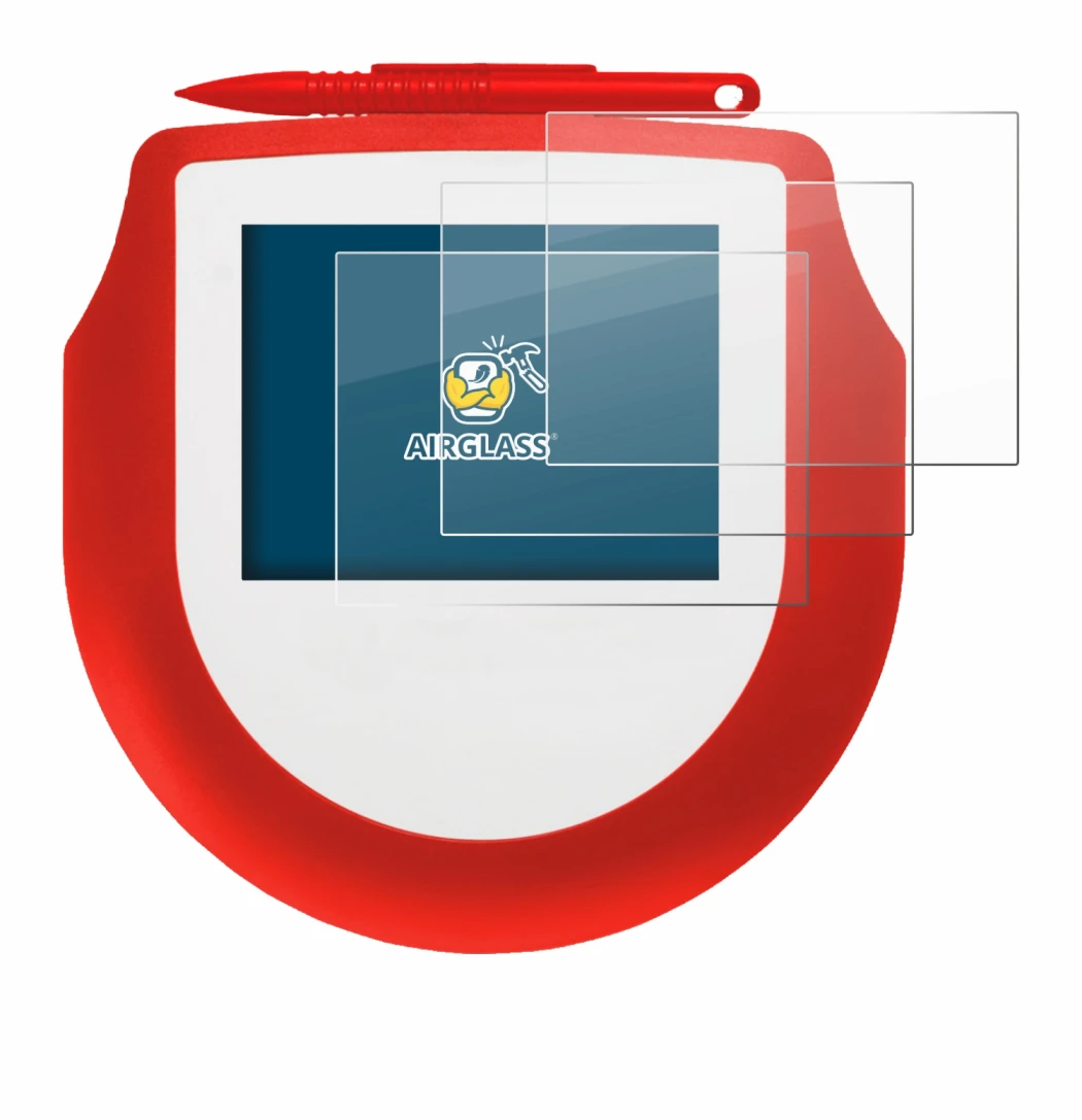 Image de l'appareil Signotec Signature Pad Omega avec une grande variété de protections d'écran.