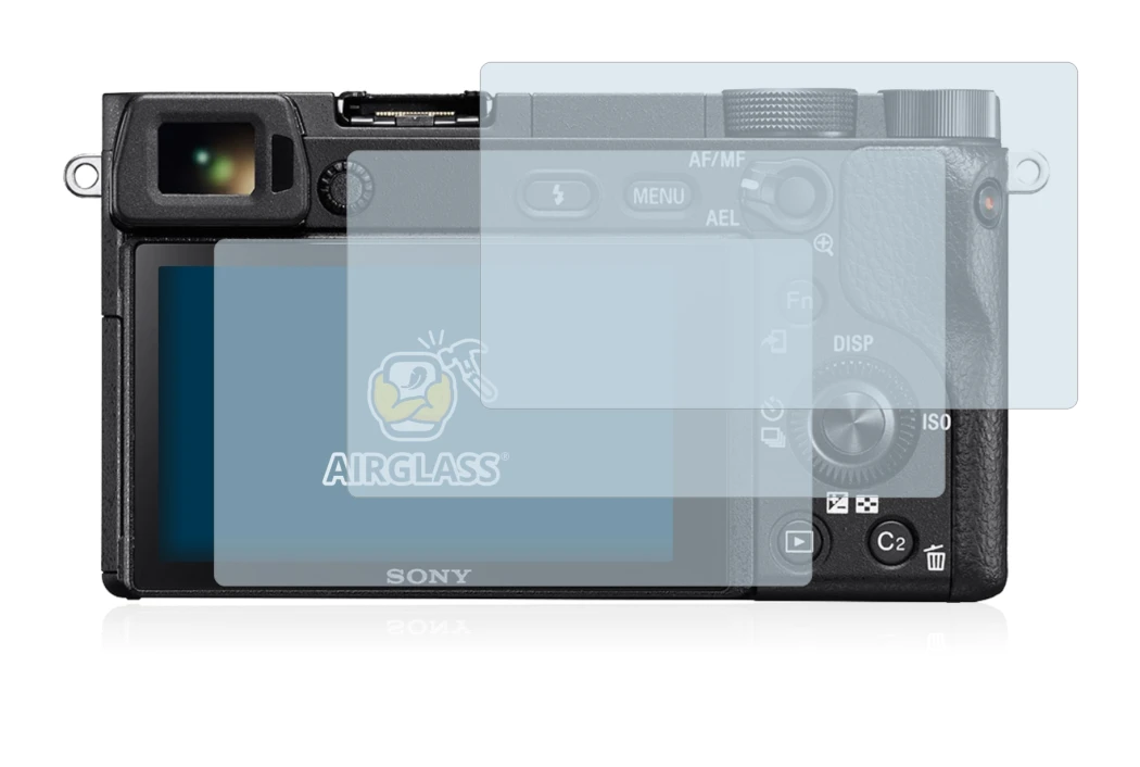 Image de l'appareil Sony Alpha 6300 avec une grande variété de protections d'écran.