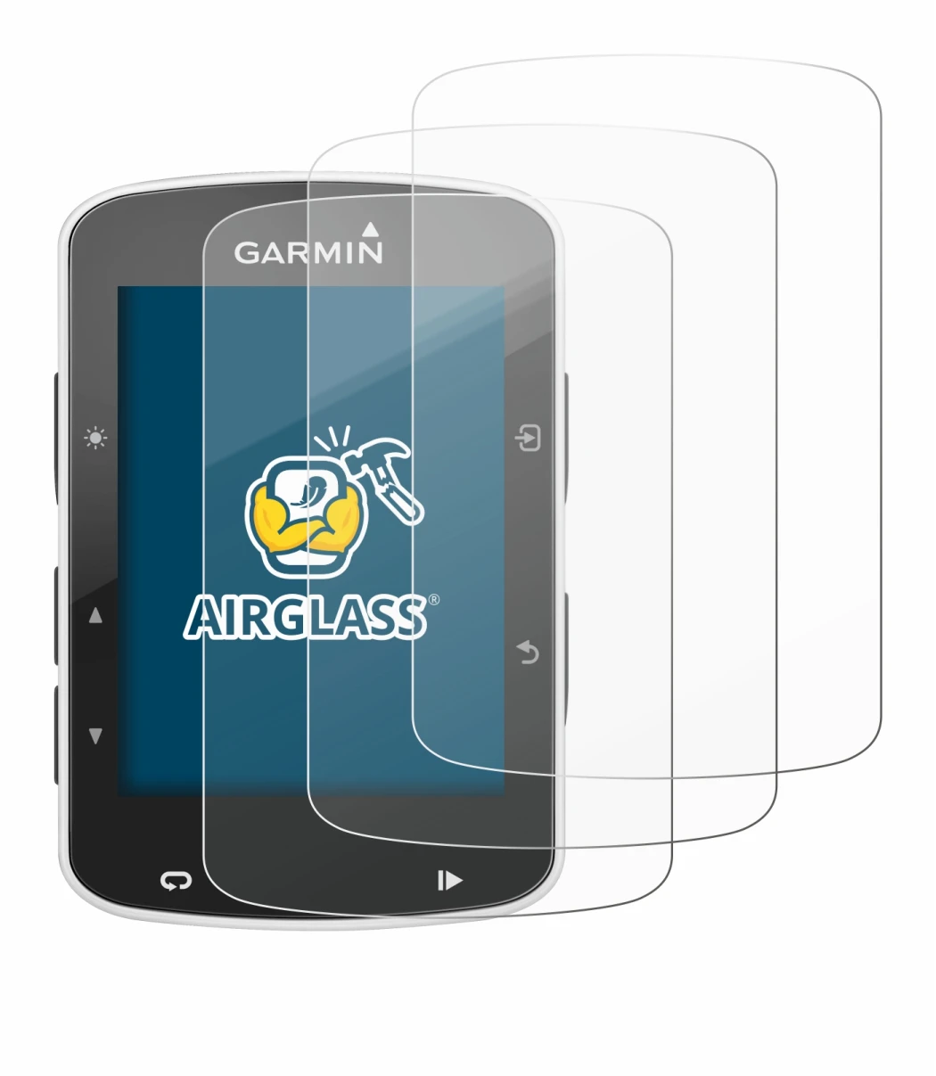 Image de l'appareil Garmin Edge 820 avec une grande variété de protections d'écran.