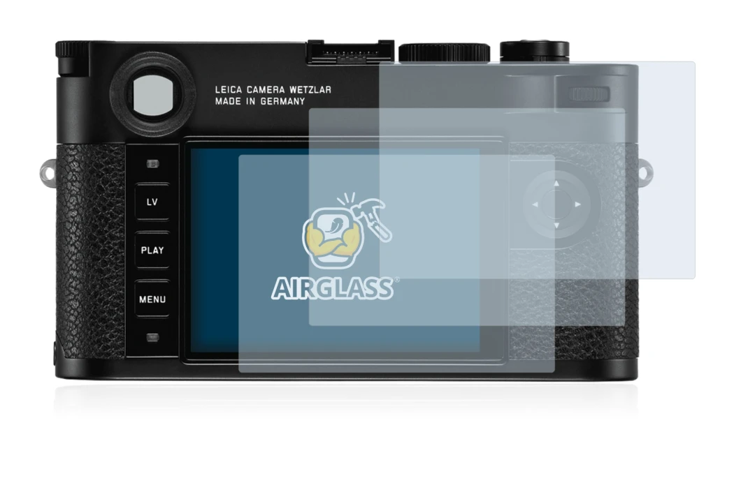 Image de l'appareil Leica M10 avec une grande variété de protections d'écran.