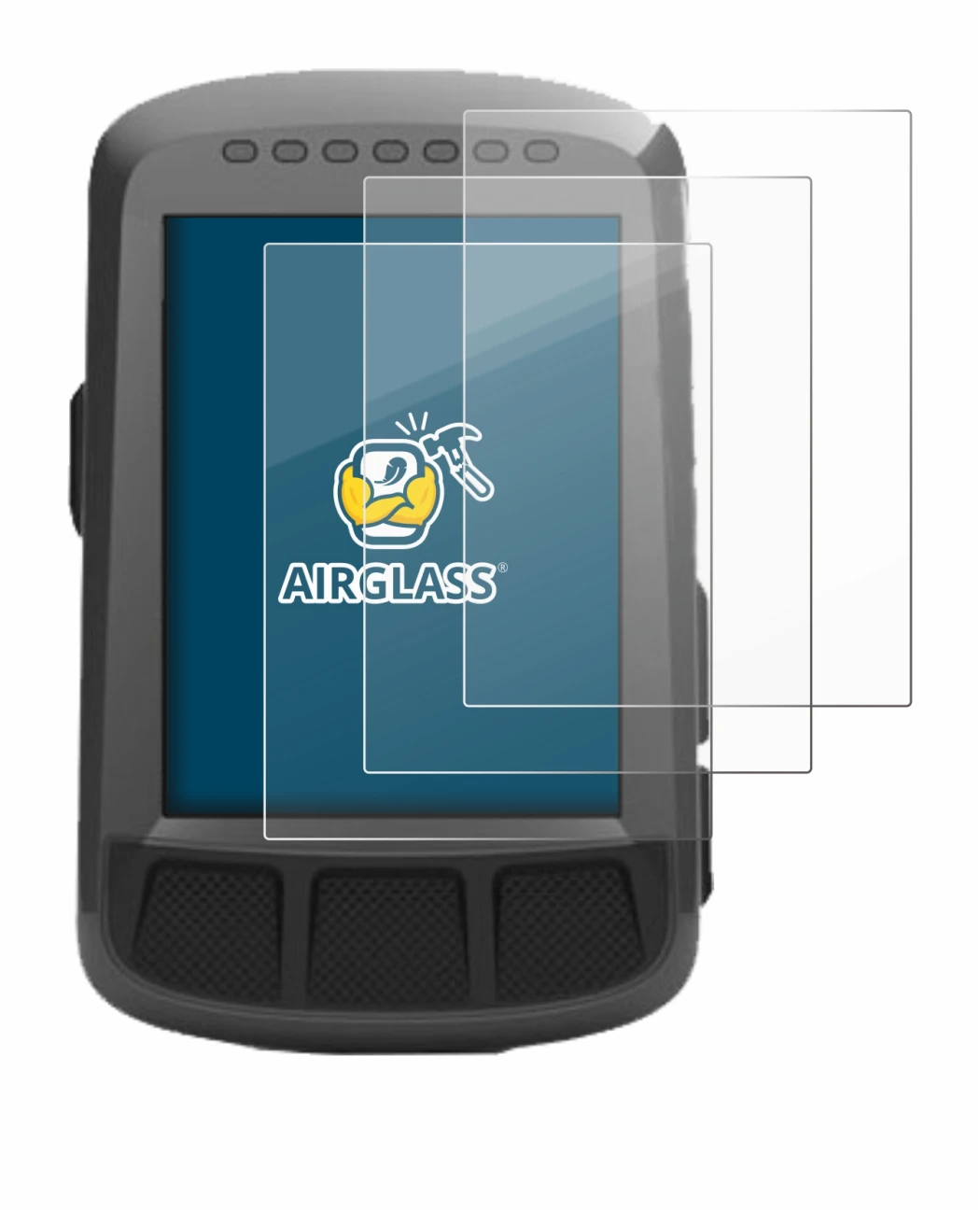 Image de l'appareil Wahoo Elemnt Bolt GPS avec une grande variété de protections d'écran.