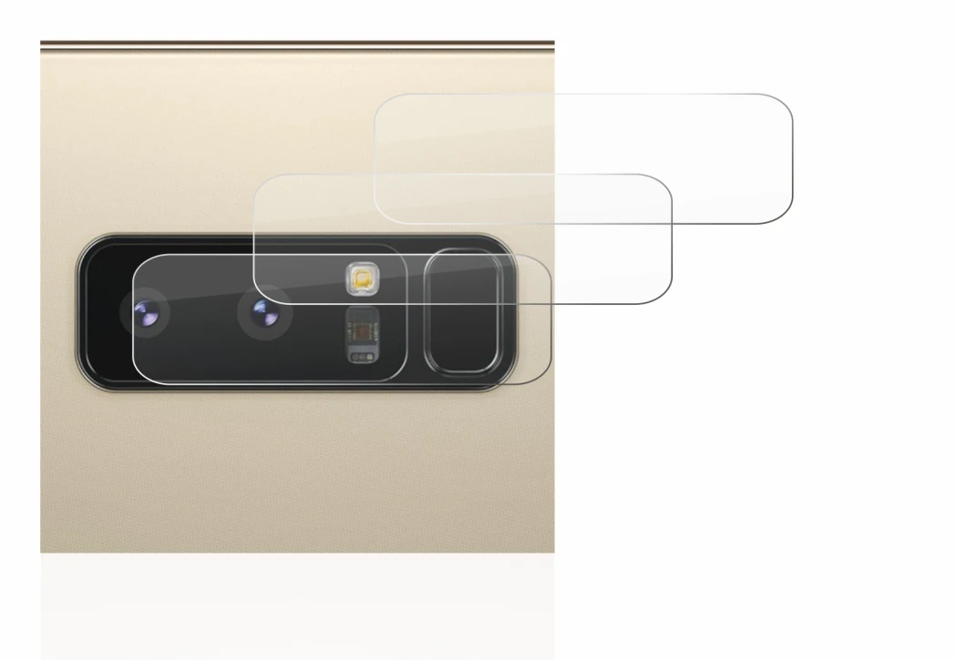 Image de l'appareil Samsung Galaxy Note 8 (Caméra UNIQUEMENT) avec une grande variété de protections d'écran.