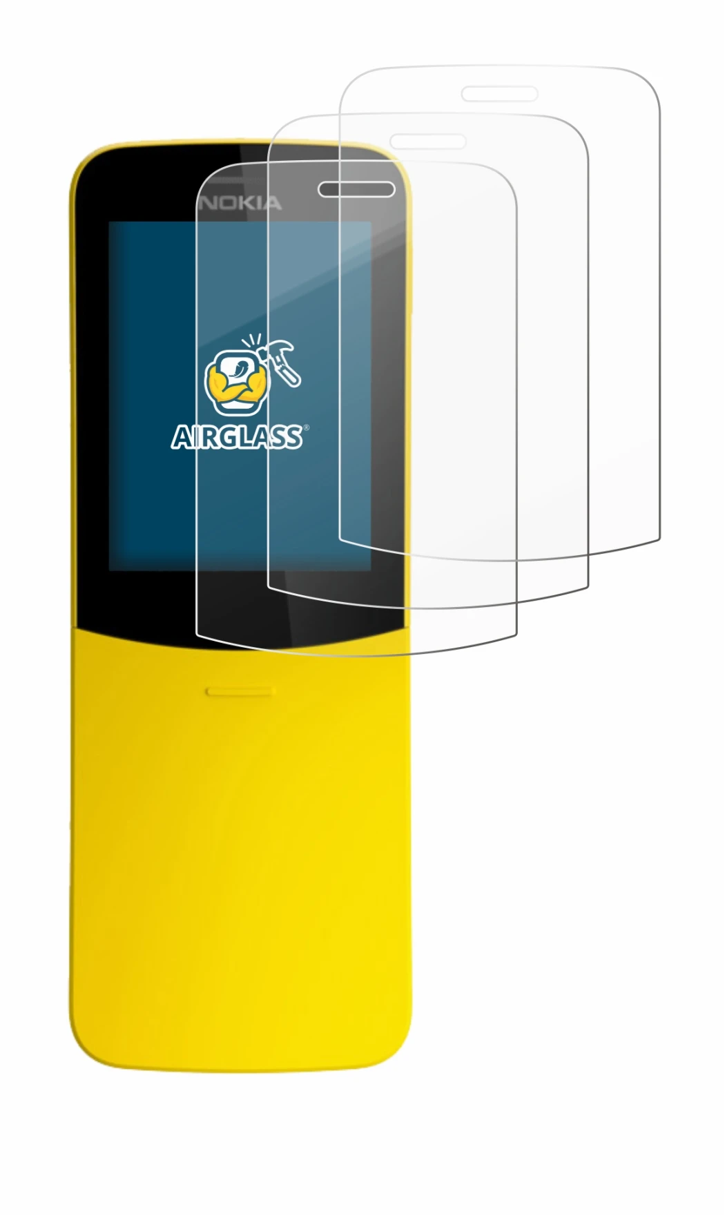 Image de l'appareil Nokia 8110 avec une grande variété de protections d'écran.