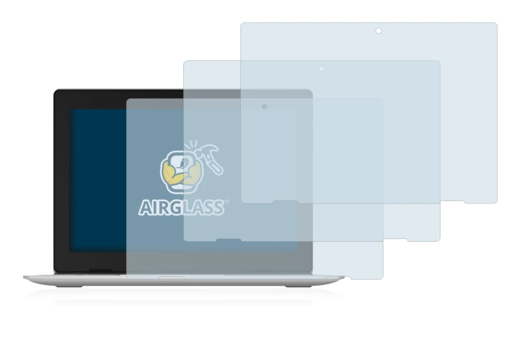 Image de l'appareil Lenovo IdeaPad D330 avec une grande variété de protections d'écran.