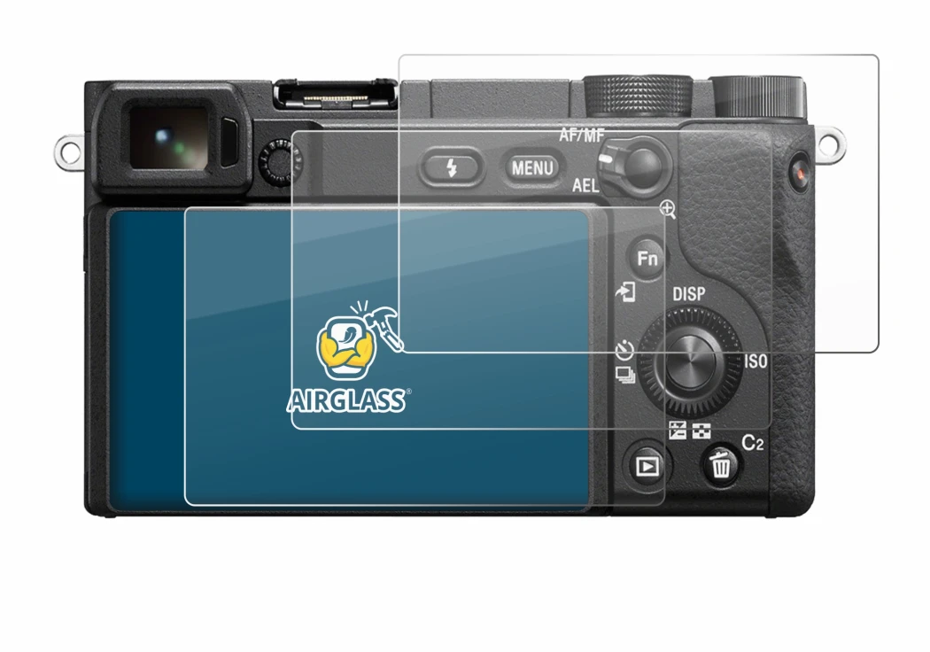 Image de l'appareil Sony Alpha 6400 avec une grande variété de protections d'écran.