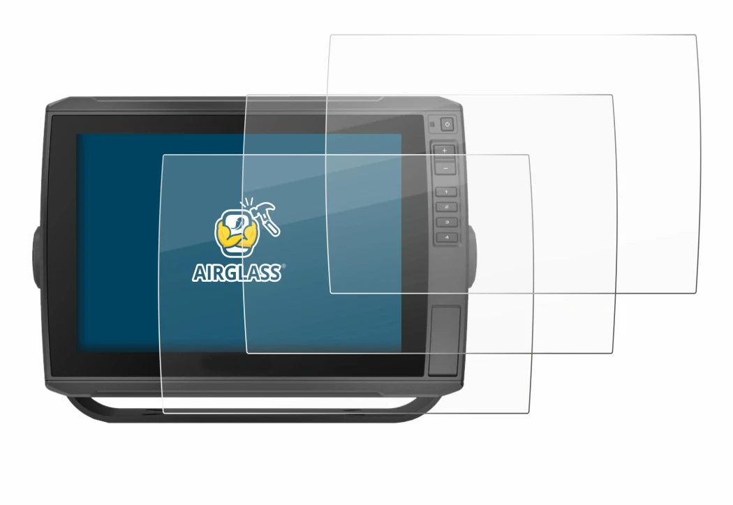 Image de l'appareil Garmin ECHOMAP Ultra 102sv avec une grande variété de protections d'écran.