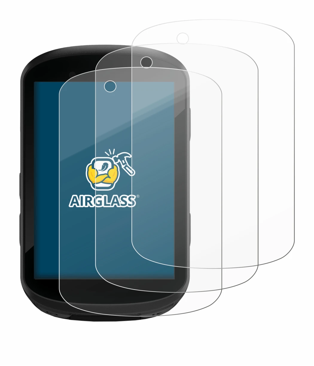 Image de l'appareil Garmin Edge 830 avec une grande variété de protections d'écran.