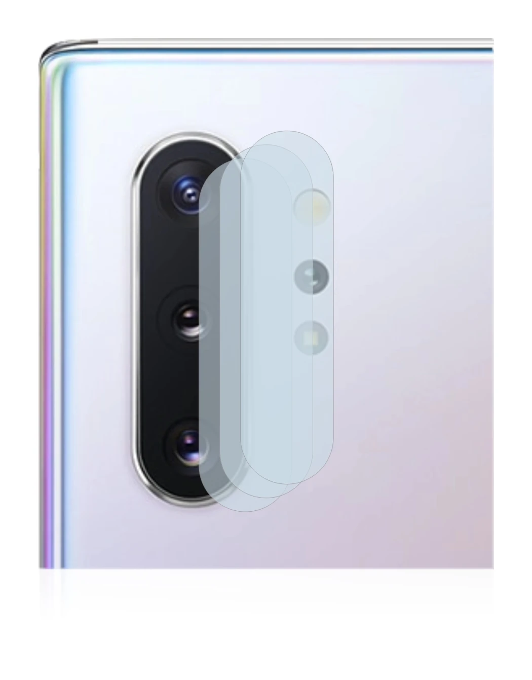 Image de l'appareil Samsung Galaxy Note 10 Plus (Caméra UNIQUEMENT) avec une grande variété de protections d'écran.