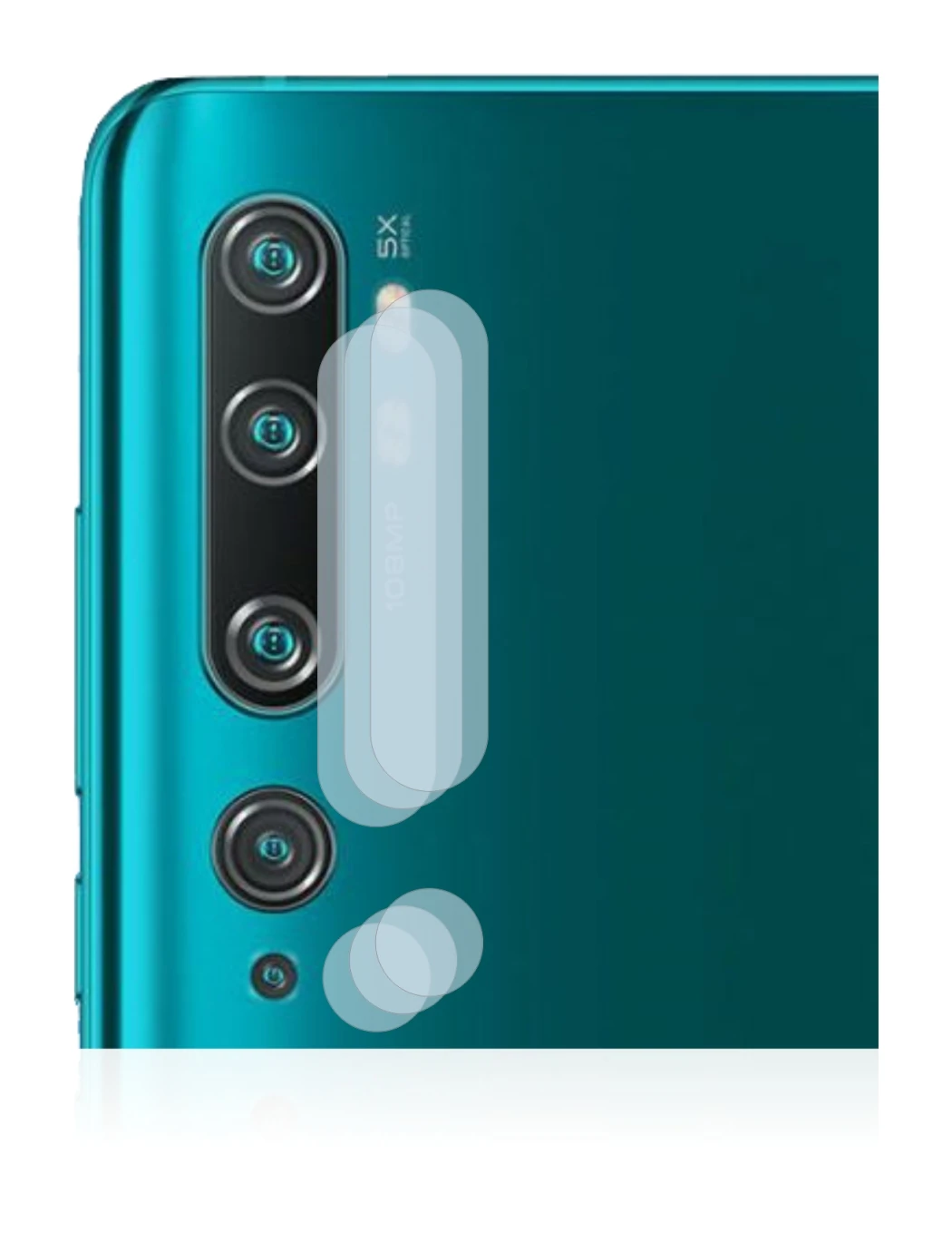 Image de l'appareil Xiaomi Mi Note 10 Pro (Caméra UNIQUEMENT) avec une grande variété de protections d'écran.