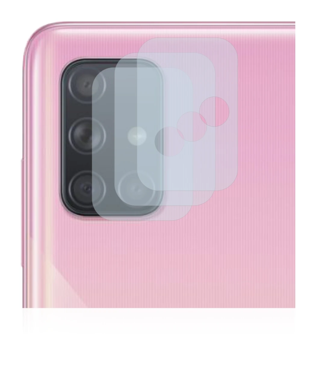 Image de l'appareil Samsung Galaxy A51 (Caméra UNIQUEMENT) avec une grande variété de protections d'écran.