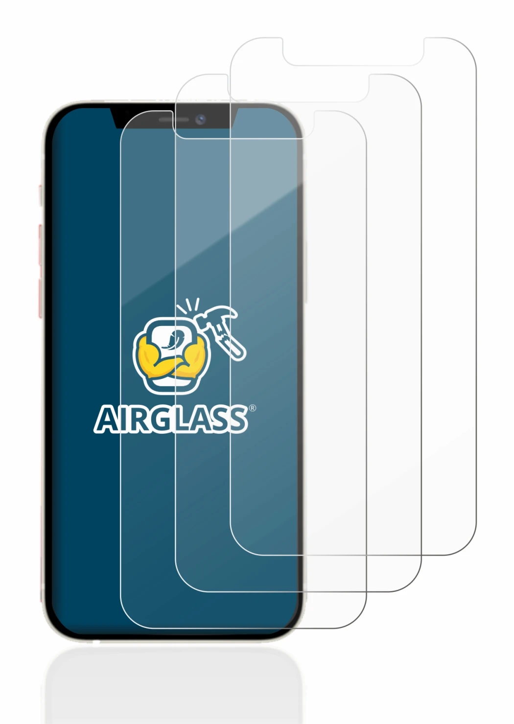 Image de l'appareil Apple iPhone 12 mini avec une grande variété de protections d'écran.