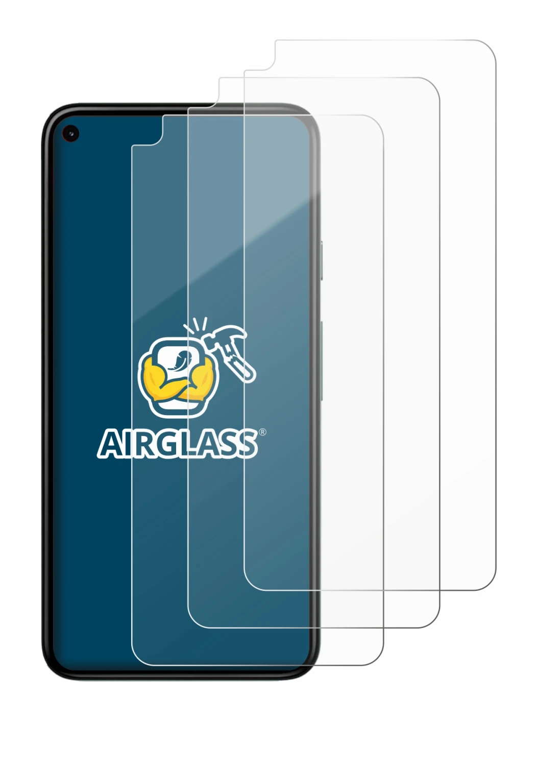 Image de l'appareil Google Pixel 5 avec une grande variété de protections d'écran.