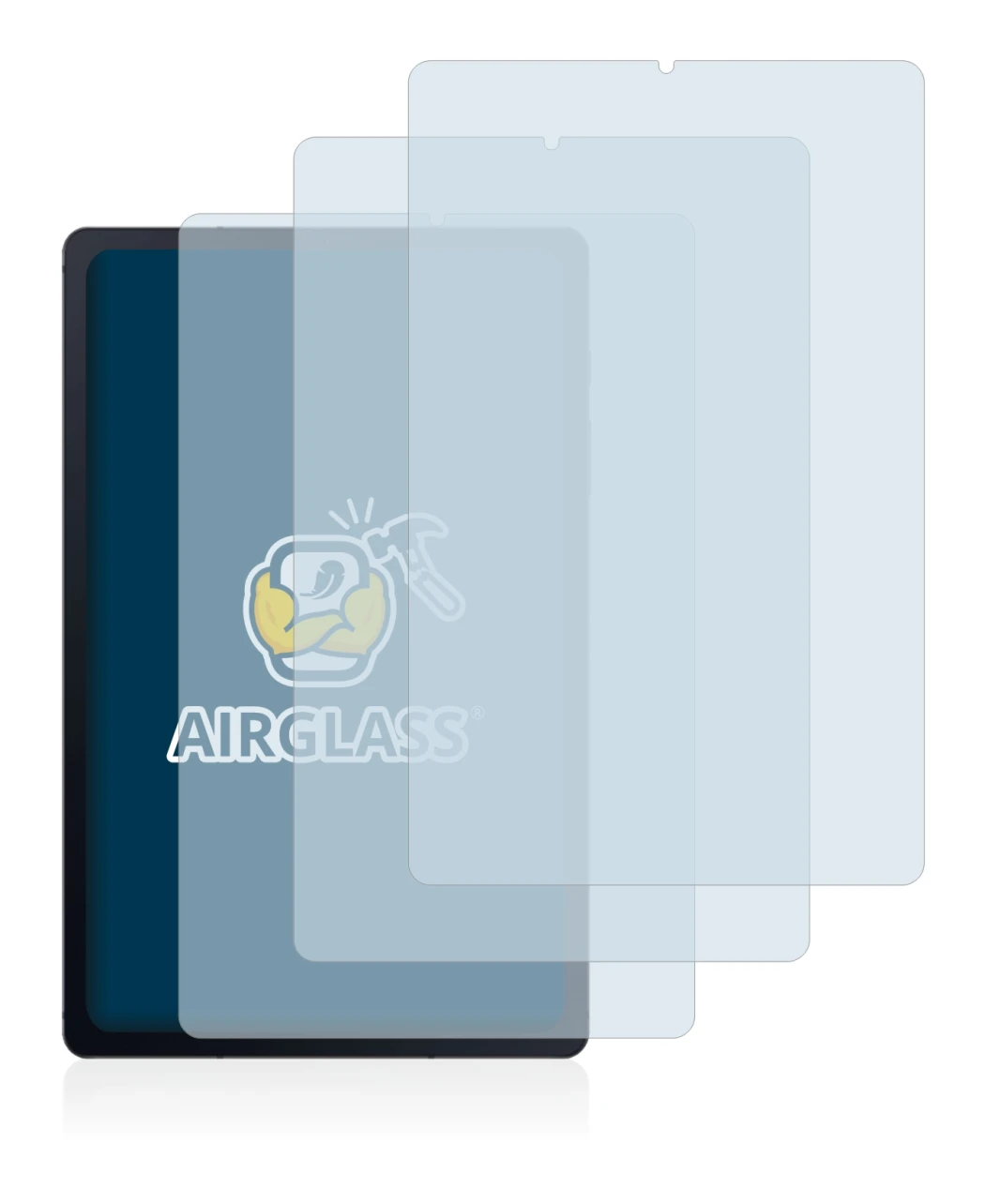 Image de l'appareil Samsung Galaxy Tab S6 Lite 2020 avec une grande variété de protections d'écran.