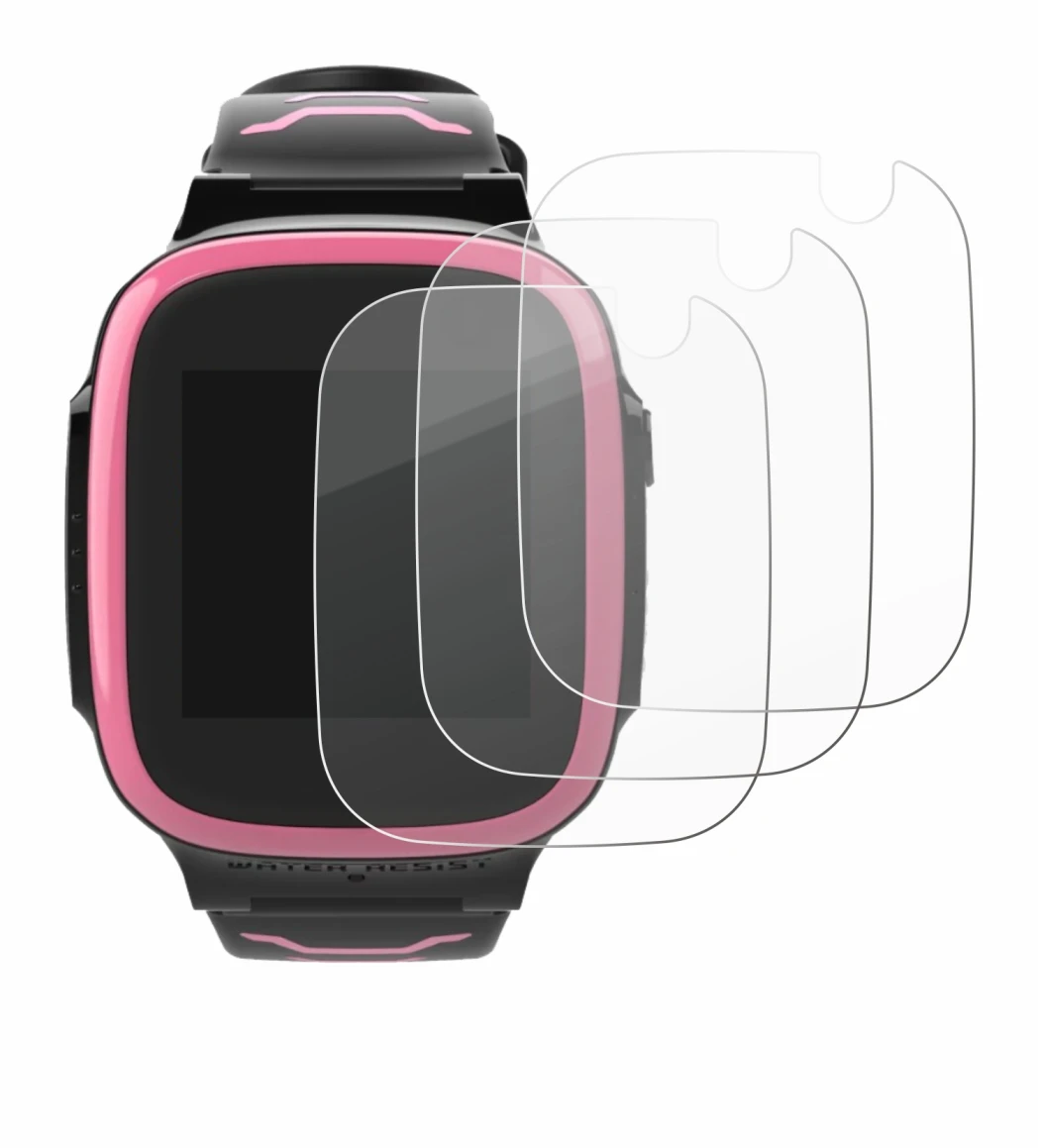 Image de l'appareil Xplora X5 Play avec une grande variété de protections d'écran.