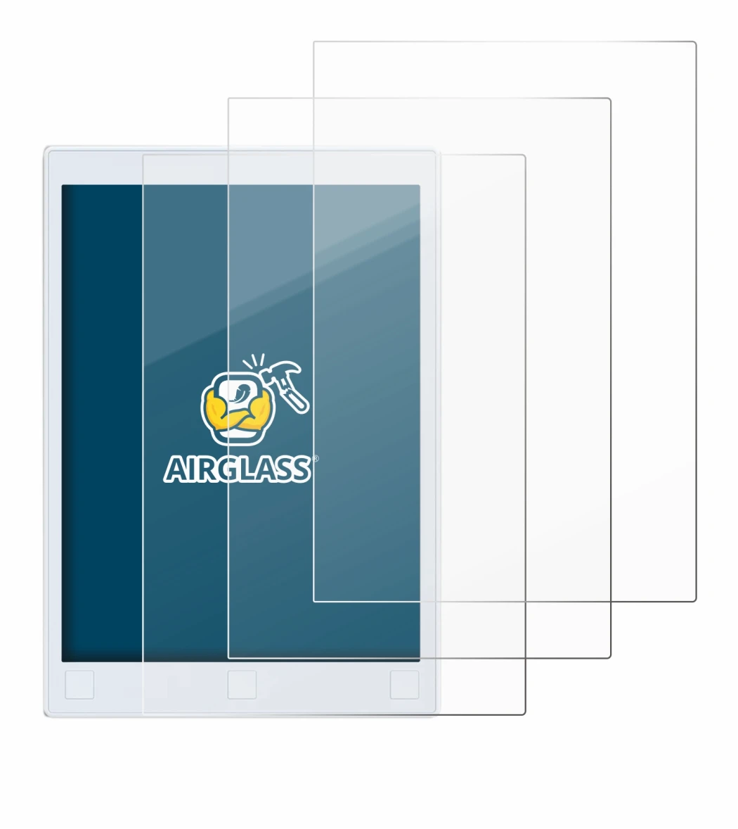 Image de l'appareil reMarkable 2 avec une grande variété de protections d'écran.