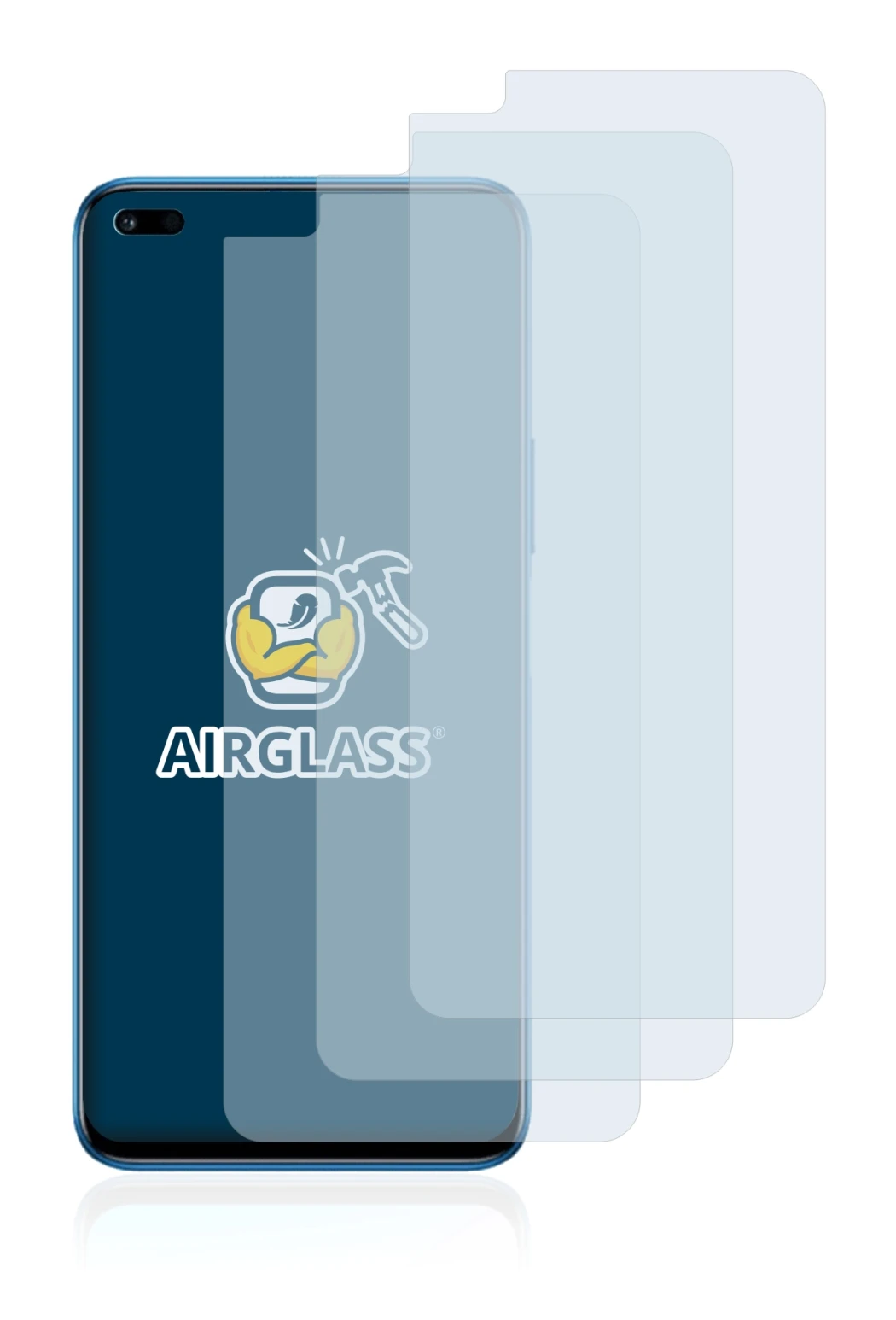 Image de l'appareil Honor 50 Lite avec une grande variété de protections d'écran.