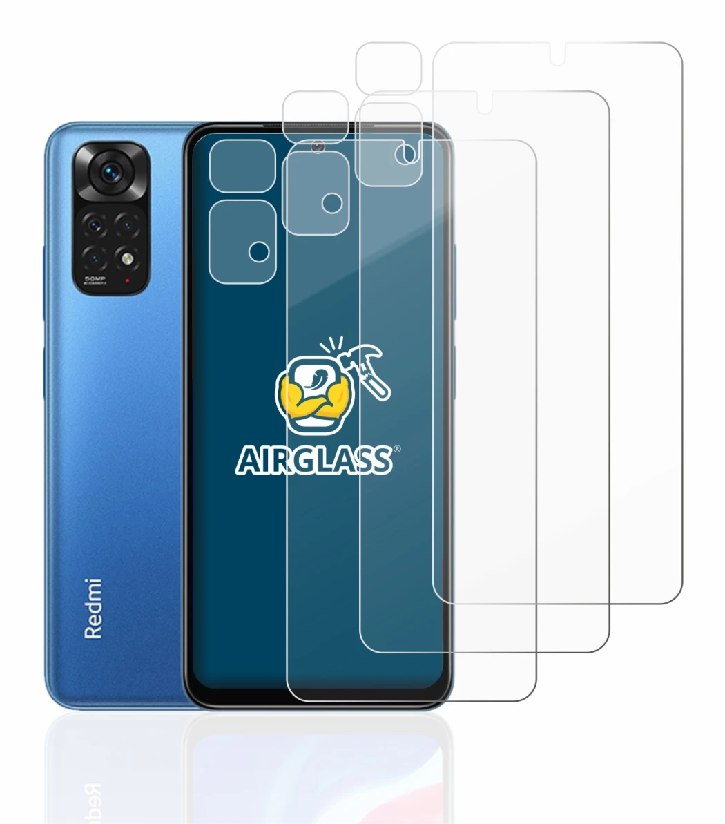 Image de l'appareil Xiaomi Redmi Note 11 (Avant+Caméra) avec une grande variété de protections d'écran.