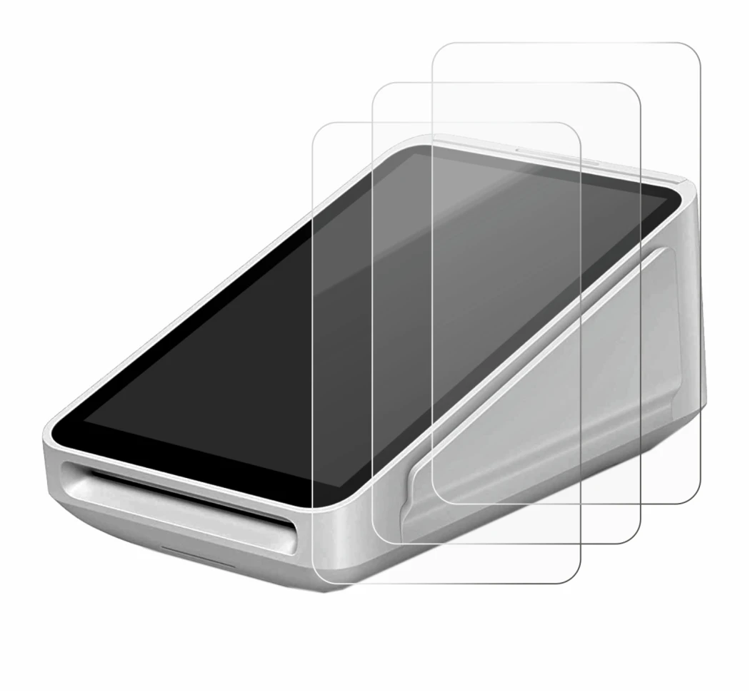 Image de l'appareil Square Terminal avec une grande variété de protections d'écran.