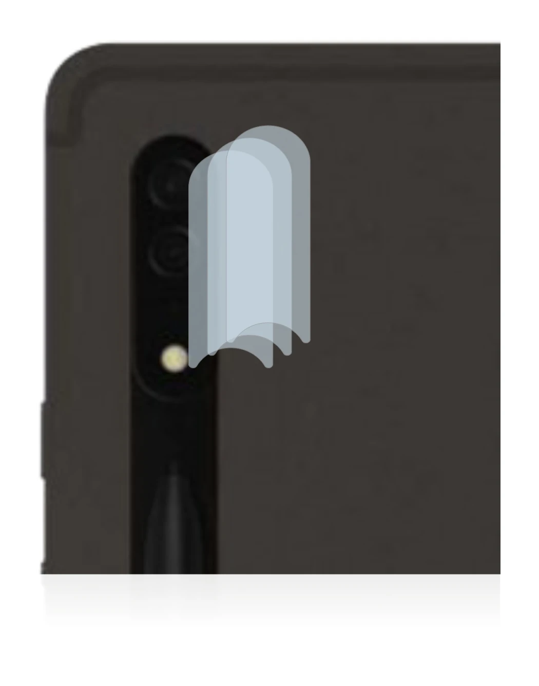 Image de l'appareil Samsung Galaxy Tab S8 Ultra 5G (Caméra UNIQUEMENT) avec une grande variété de protections d'écran.