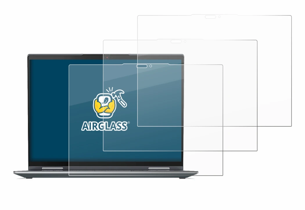 Image de l'appareil Lenovo ThinkPad X1 Yoga Gen 7 avec une grande variété de protections d'écran.