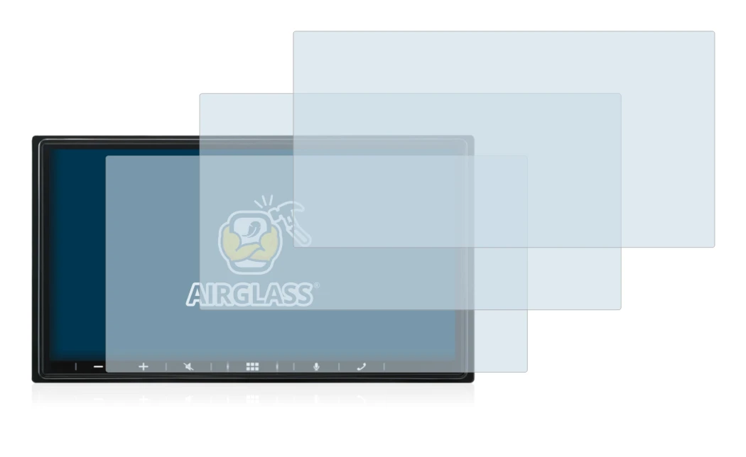 Image de l'appareil Alpine iLX-W690D avec une grande variété de protections d'écran.