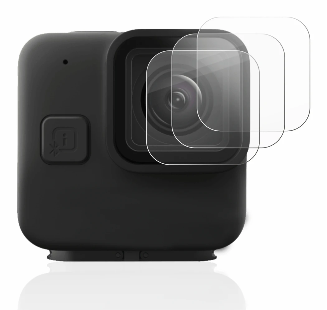 Image de l'appareil GoPro Hero 11 mini Lentille (Caisse) avec une grande variété de protections d'écran.