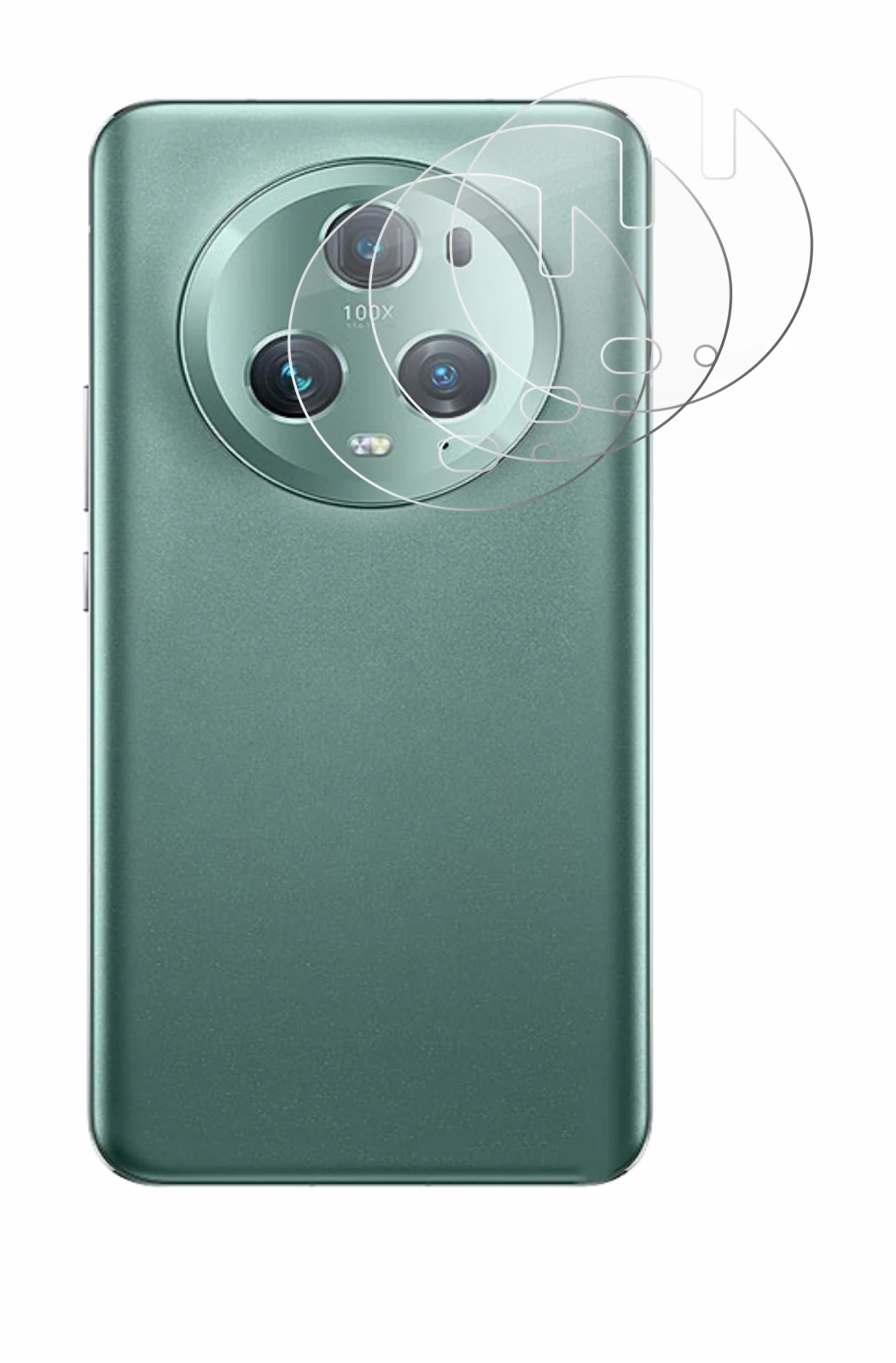 Image de l'appareil Honor Magic 5 Pro (Caméra UNIQUEMENT) avec une grande variété de protections d'écran.