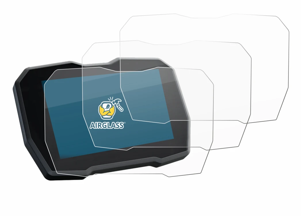 Image de l'appareil Ducati Multistrada V4 2021+ avec une grande variété de protections d'écran.