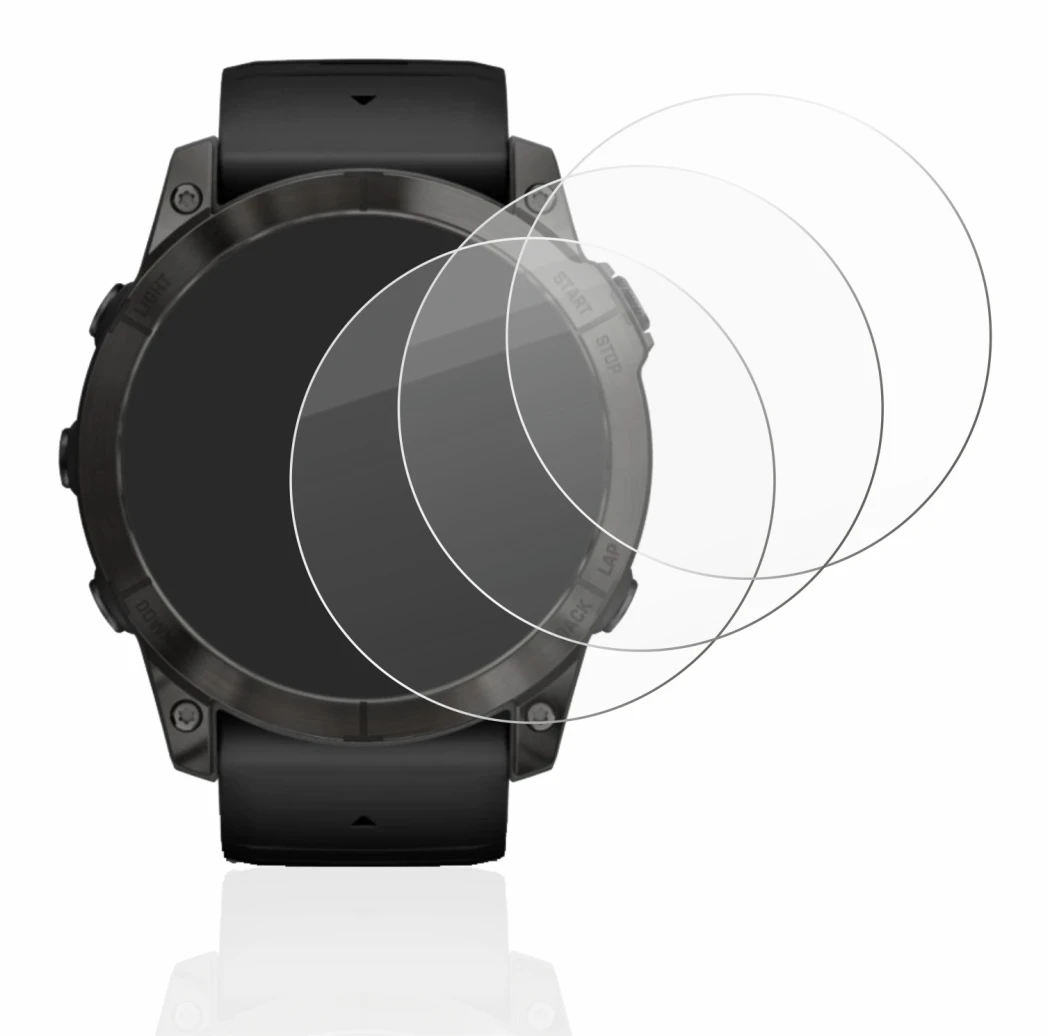 Image de l'appareil Garmin Epix Pro (Gen 2) (51 mm) avec une grande variété de protections d'écran.