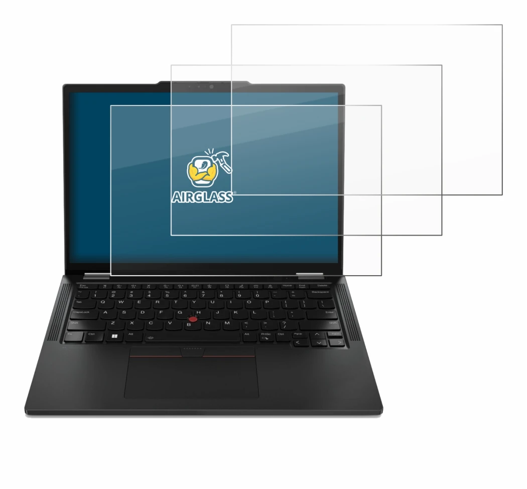 Image de l'appareil Lenovo ThinkPad X13 Gen 4 avec une grande variété de protections d'écran.
