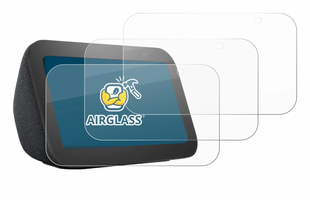 Image de l'appareil Amazon Echo Show 5 (3ème Gen.) avec une grande variété de protections d'écran.