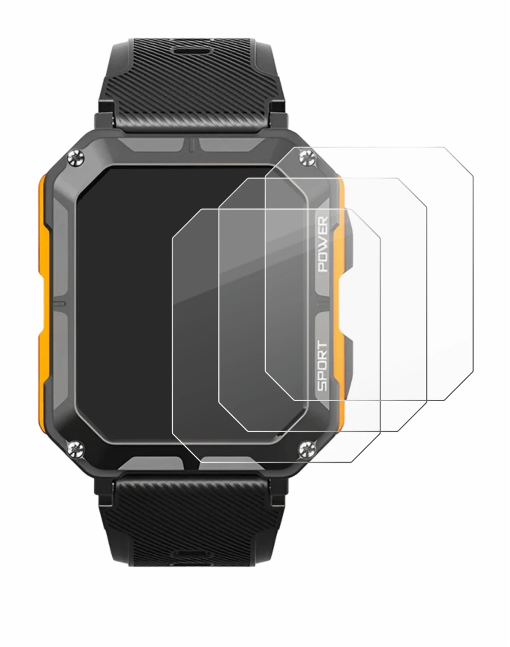 Image de l'appareil Njord Gear The Indestructible Smartwatch avec une grande variété de protections d'écran.