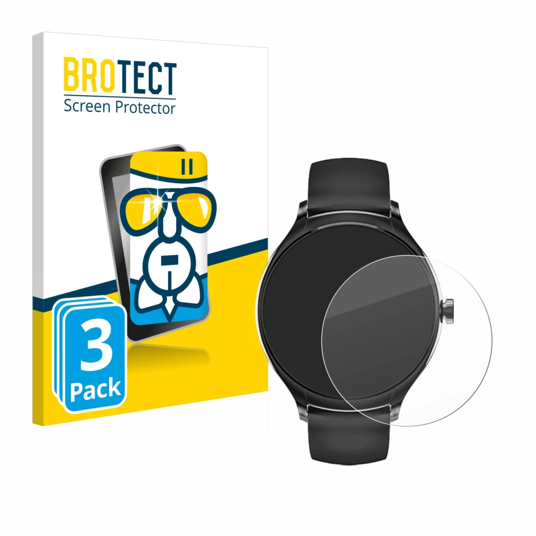 Face avant d’un emballage produit avec le logo de la marque BROTECT. À côté, l’appareil Pireware Harmony 4 est représenté avec