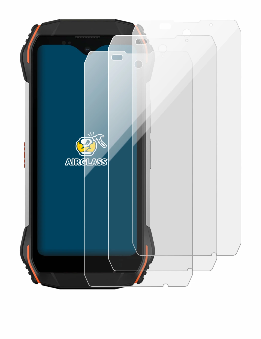 Image de l'appareil Blackview N6000 avec une grande variété de protections d'écran.