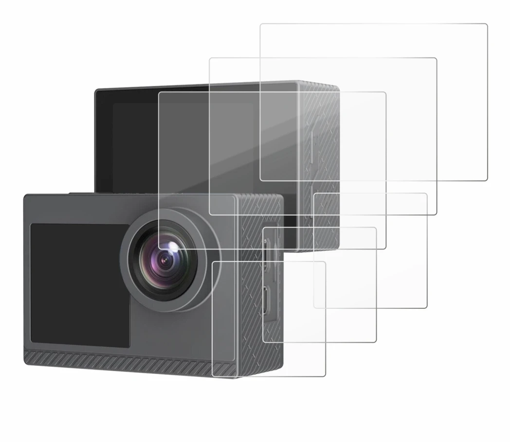 Image de l'appareil Akaso Brave 4 Pro avec une grande variété de protections d'écran.