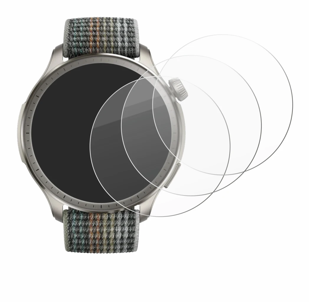 Image de l'appareil Huami Amazfit Balance avec une grande variété de protections d'écran.