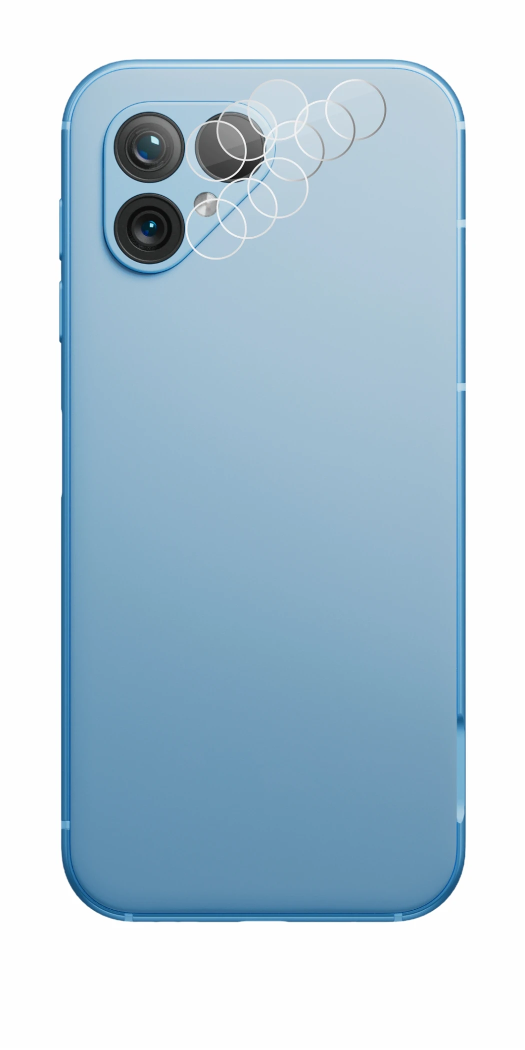 Image de l'appareil Fairphone 5 (Caméra UNIQUEMENT) avec une grande variété de protections d'écran.