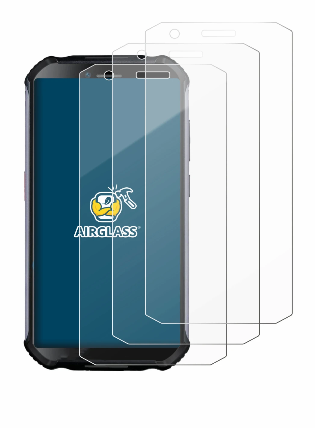 Image de l'appareil Doogee S41 Plus avec une grande variété de protections d'écran.