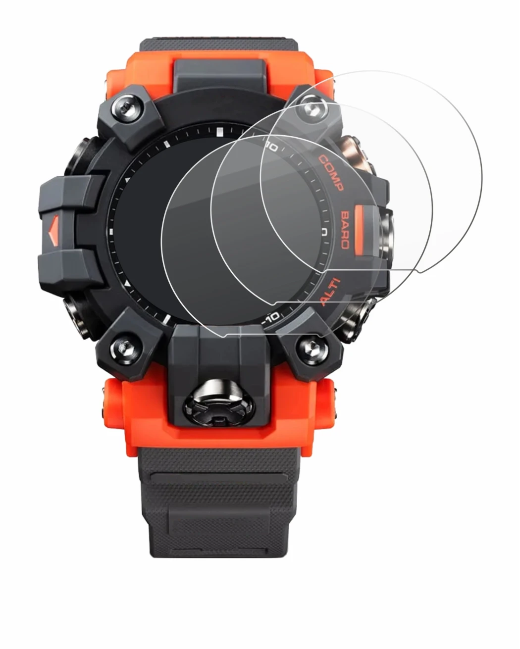 Image de l'appareil Casio G-Shock GW-9500 avec une grande variété de protections d'écran.