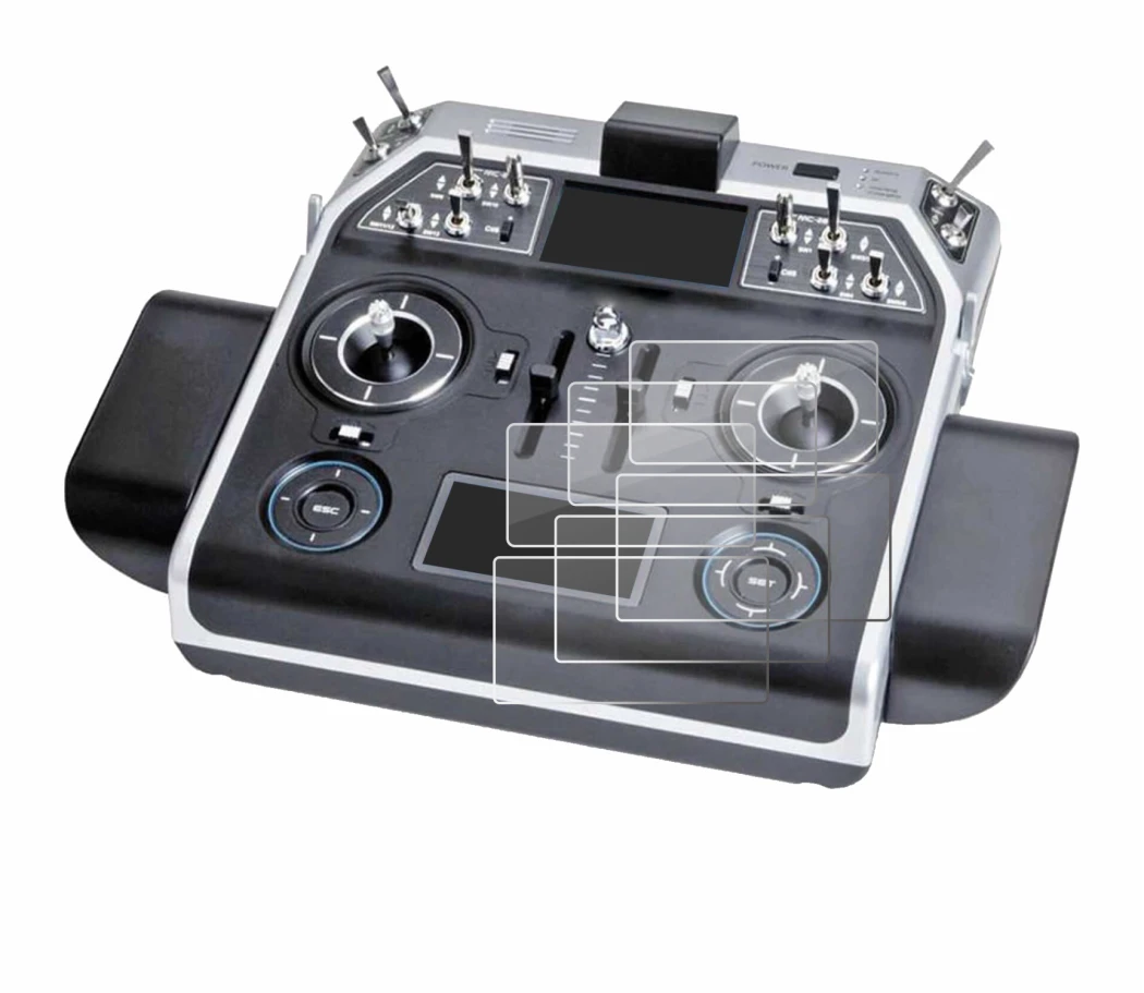 Image de l'appareil Graupner MC-28 avec une grande variété de protections d'écran.