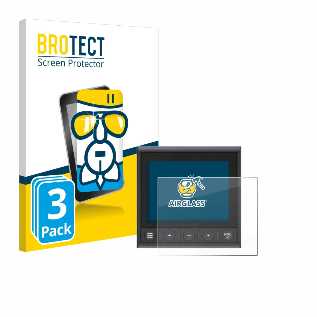 Face avant d’un emballage produit avec le logo de la marque BROTECT. À côté, l’appareil B&G Triton 2 est représenté avec la pr