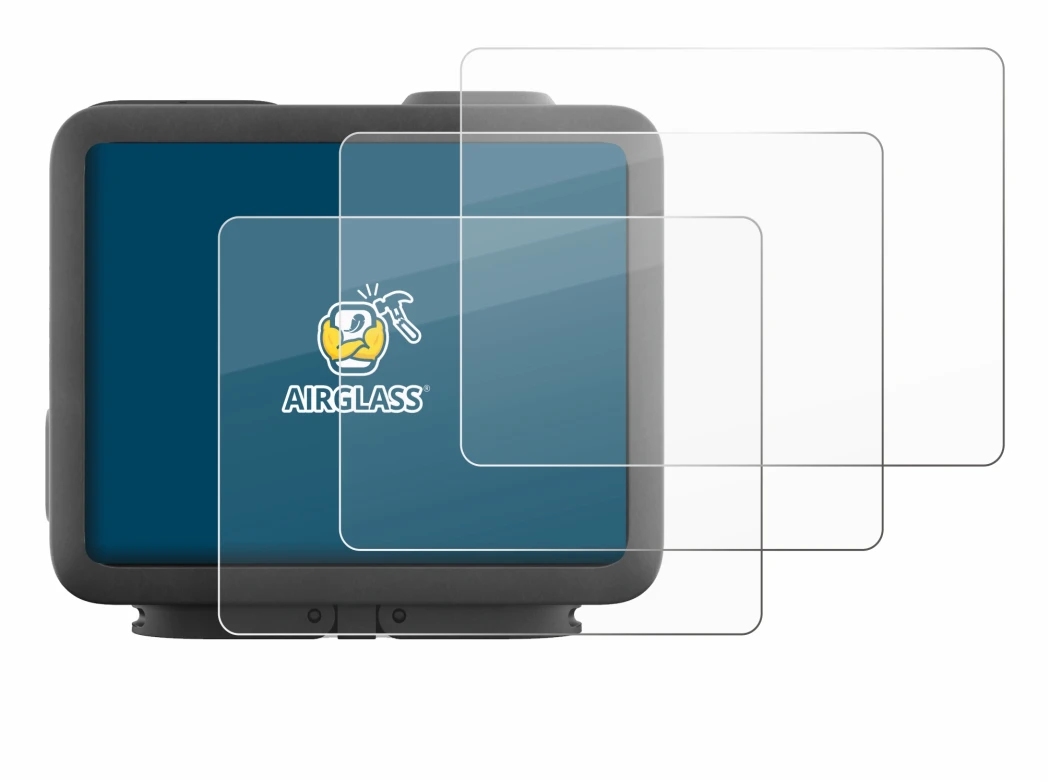 Image de l'appareil GoPro Hero 4k avec une grande variété de protections d'écran.